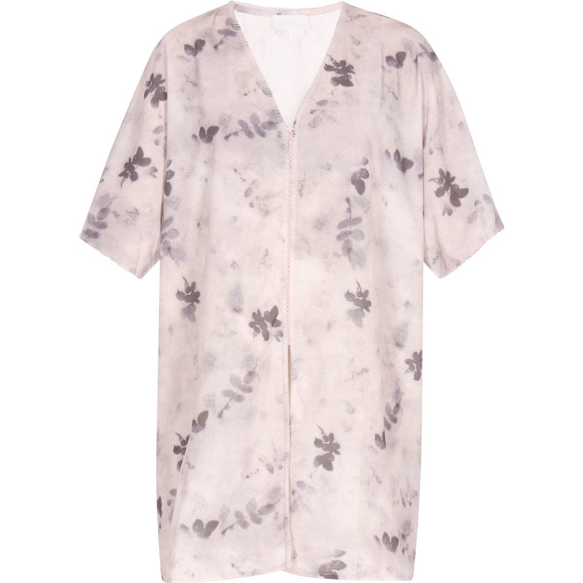 Tunika mit offenem Blumenmuster