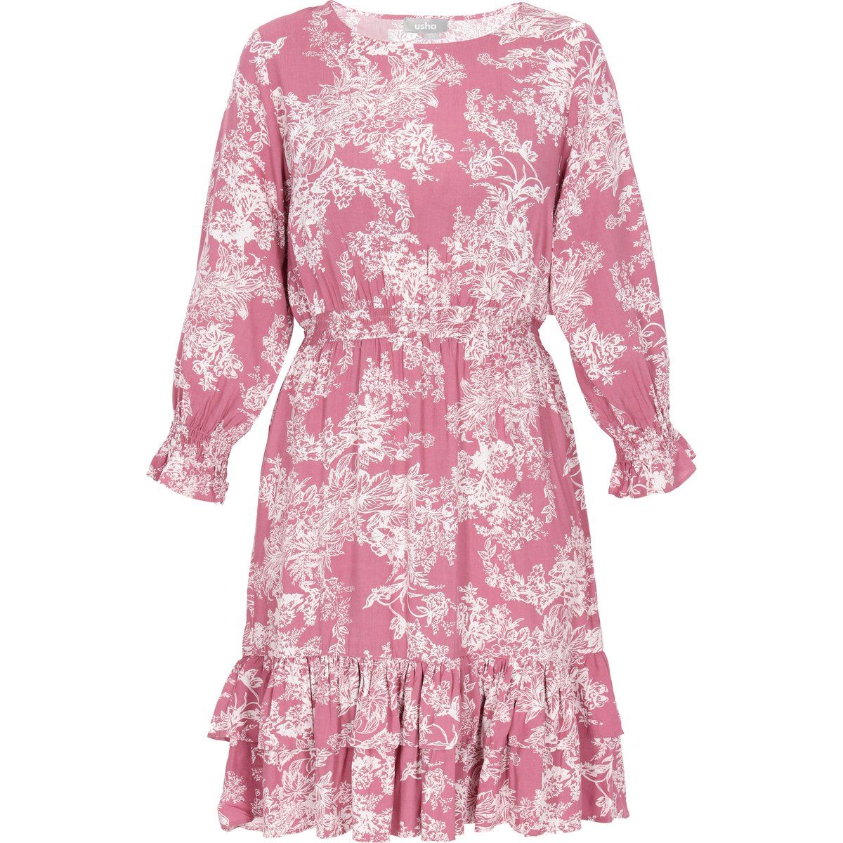FELIPA Kleid Frauen rosa weiß