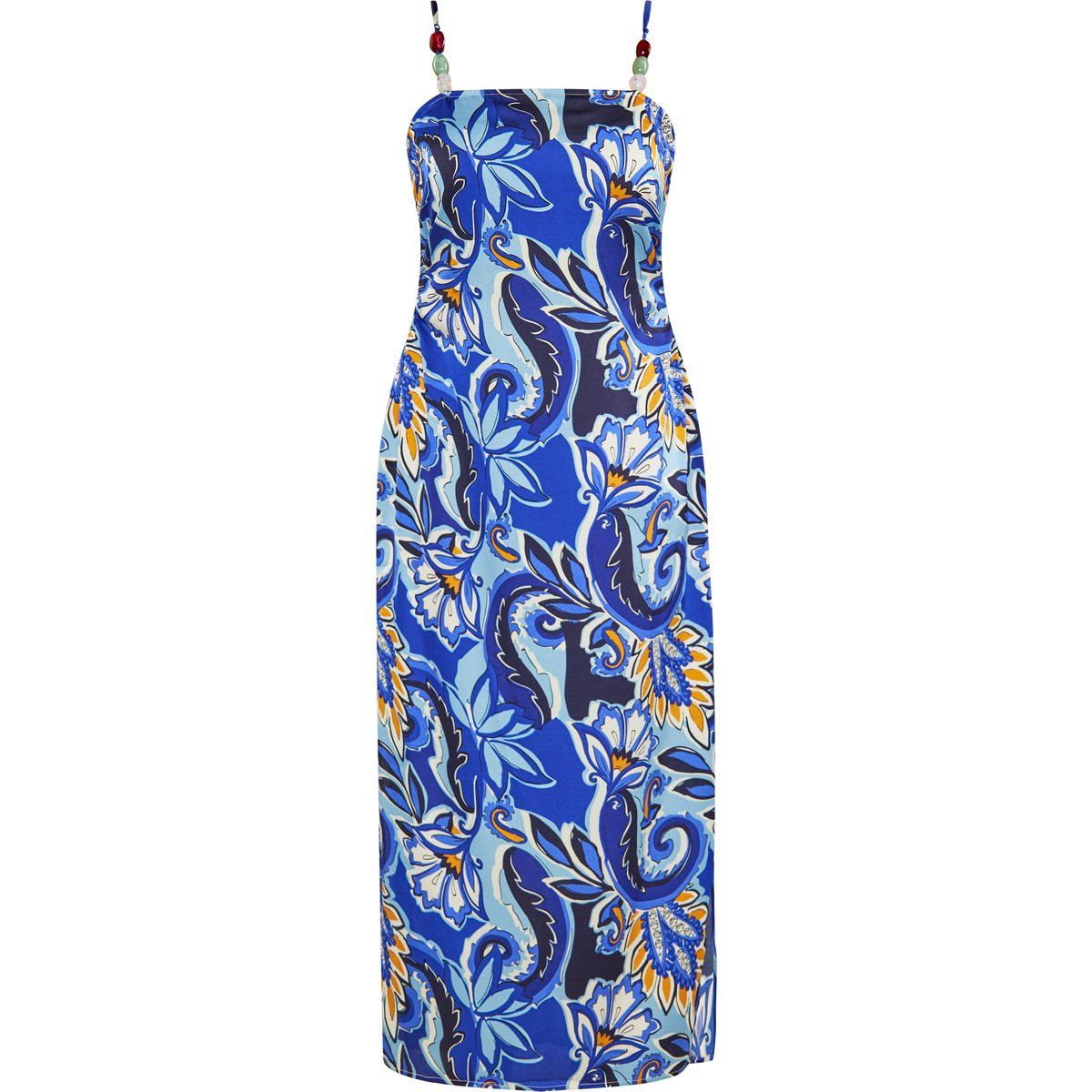 Midikleid mit Blumen-Paisley-Print