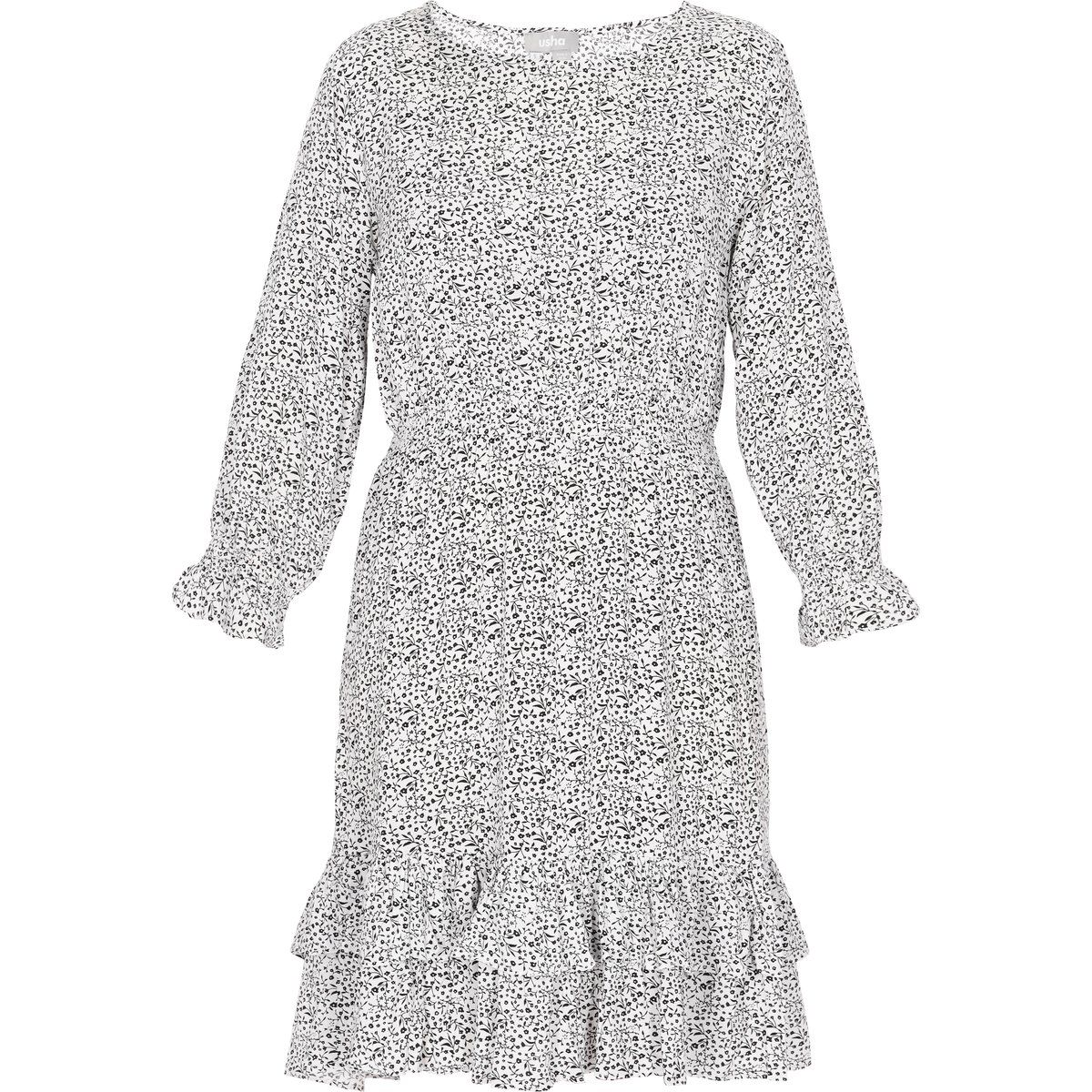usha Kleid Frauen weiß-schwarz
