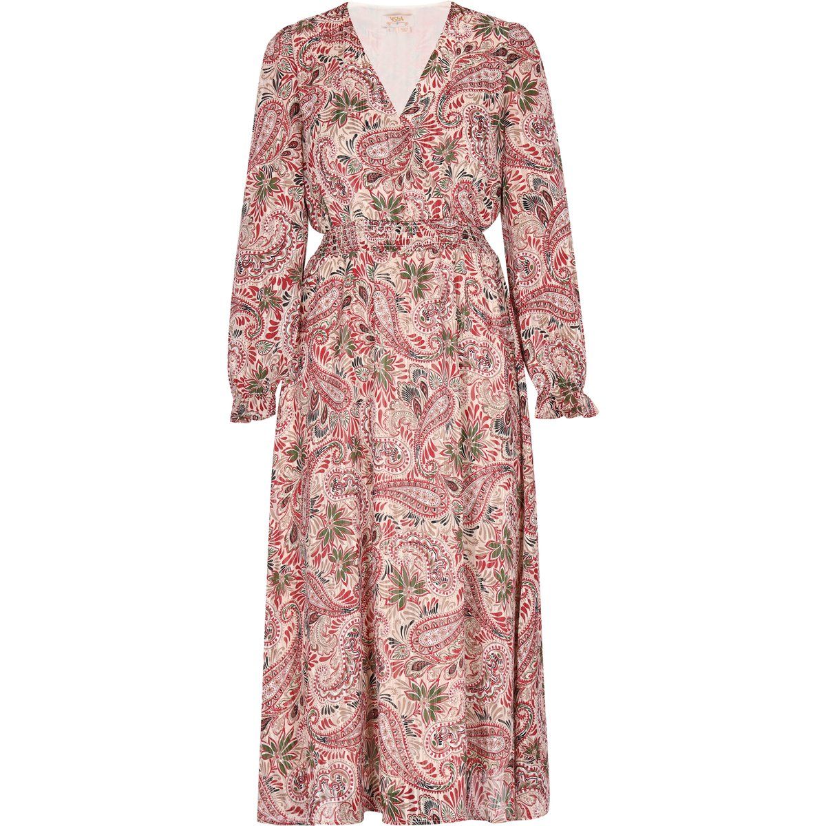 usha Kleid Damen Wollweiß Mehrfarbig