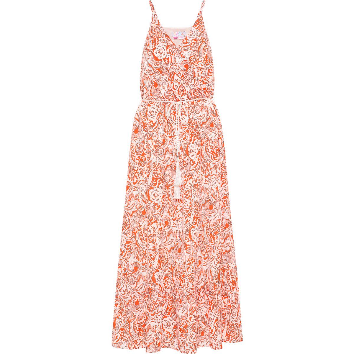 IZIA Kleid Damen rot weiss