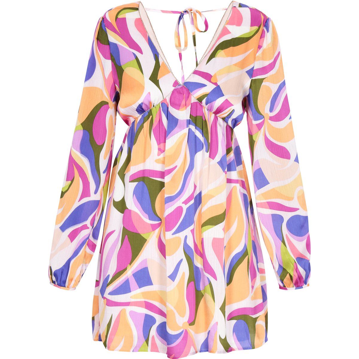 IZIA Kleid Frauen violett mehrfarbig