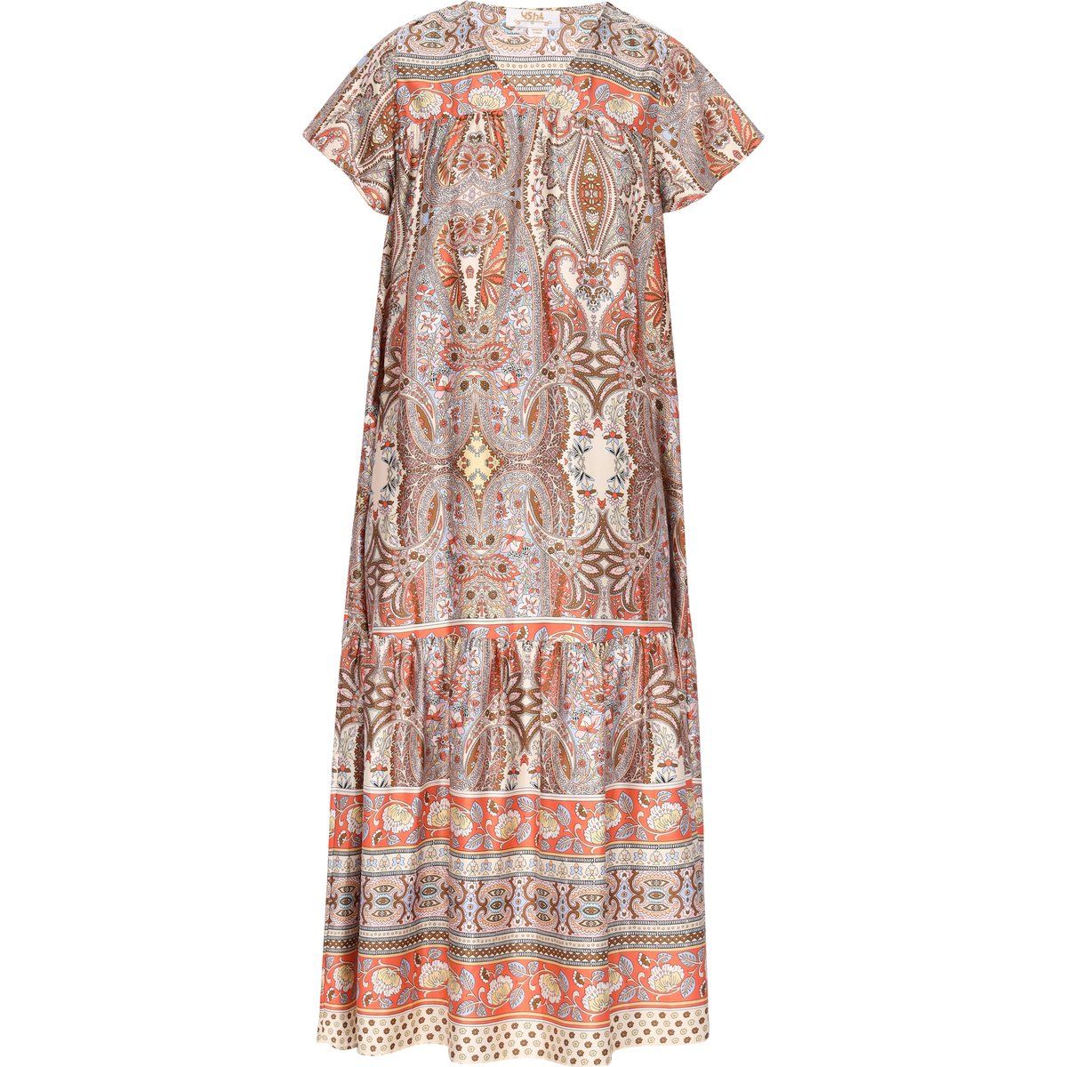 Bedrucktes Paisley Sommer-Midikleid