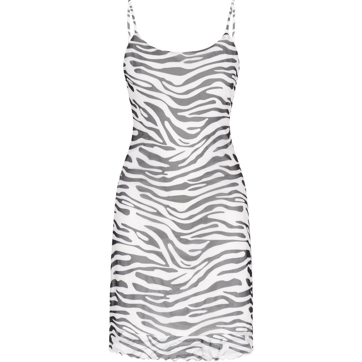 Mymo Kleid Frauen weiß-schwarz