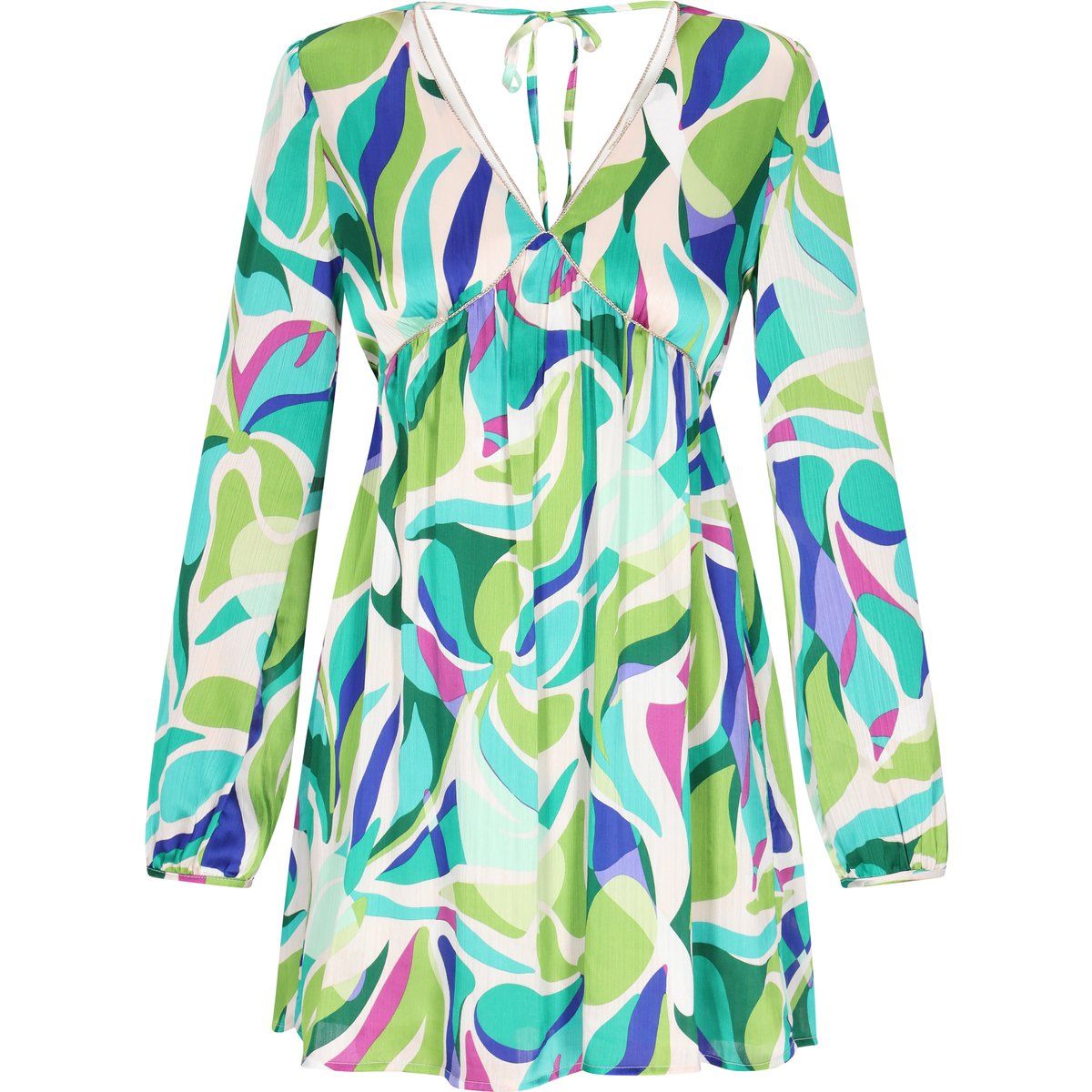 IZIA Kleid Frauen aqua mehrfarbig