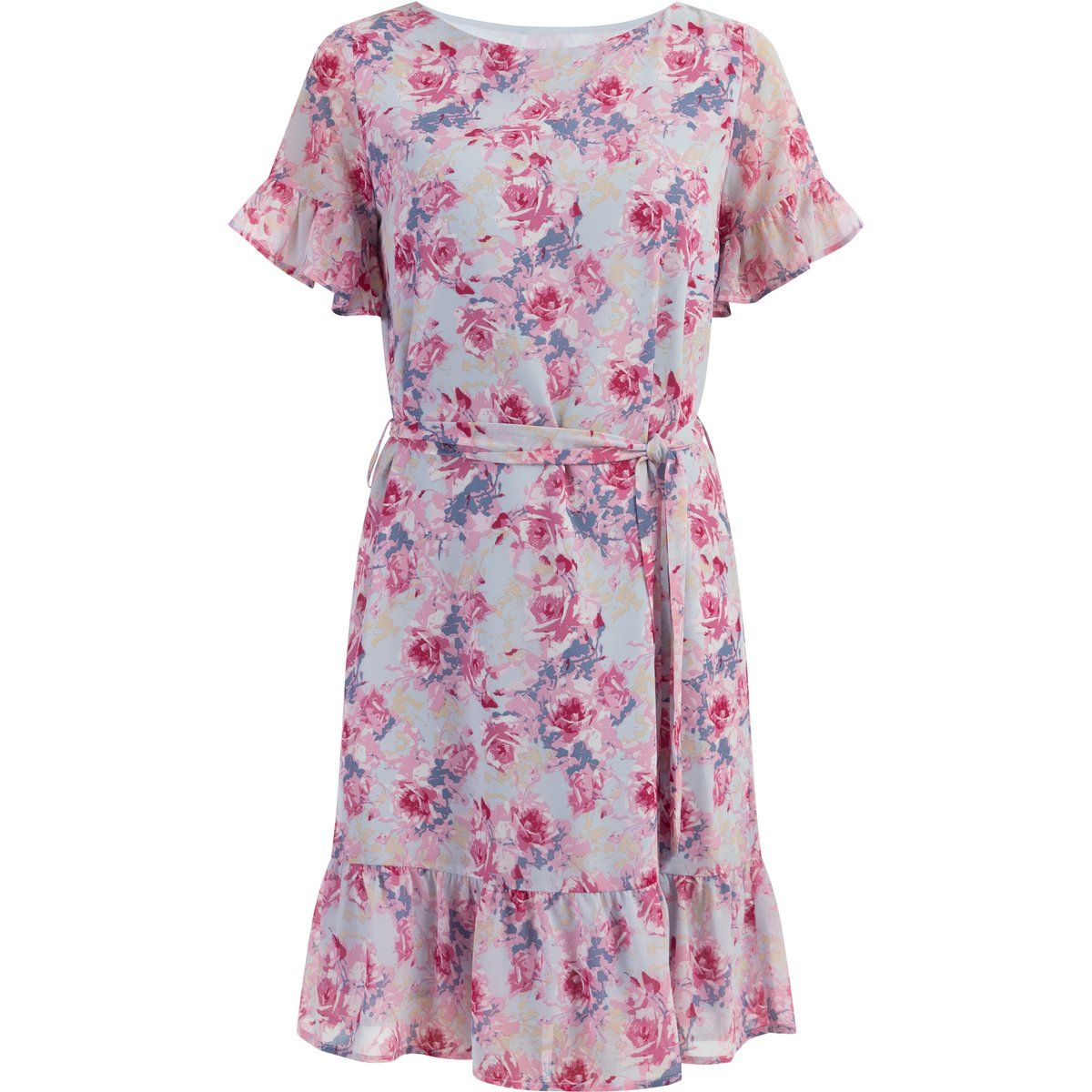 usha Kleid Damen Rosa Hellblau