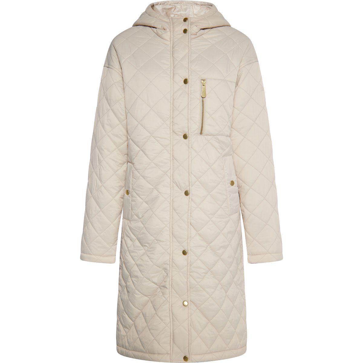 Faina Leichter Steppmantel Damen Höllenbeige