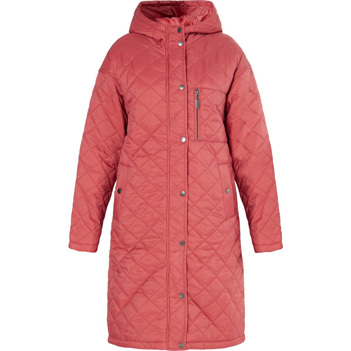 usha Leichter Steppmantel Damen Vintage Rot