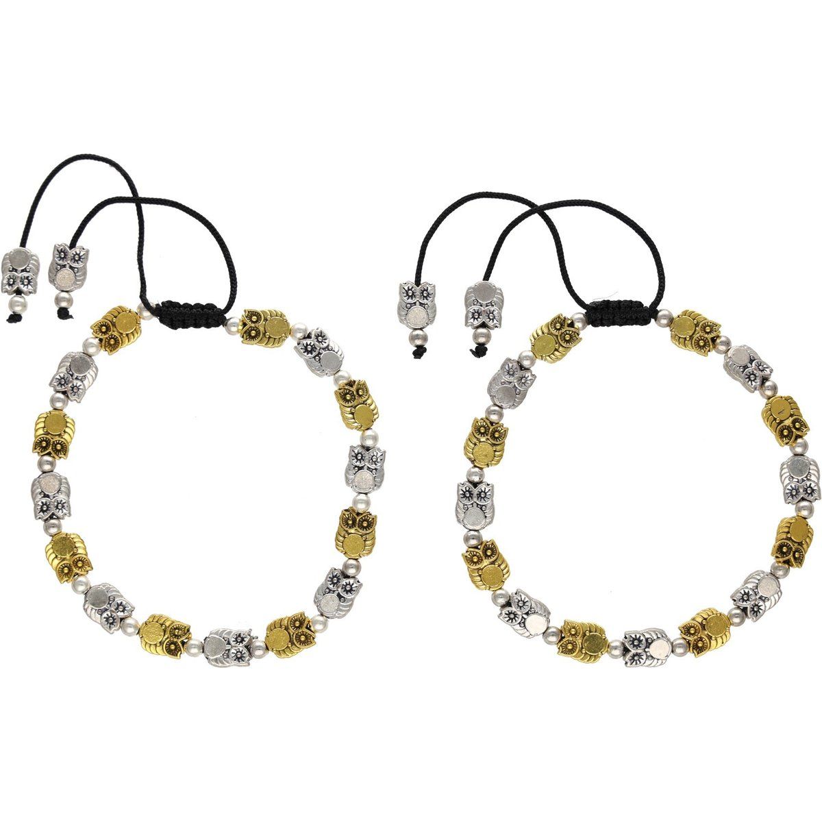 Eulen Charm Armband Set