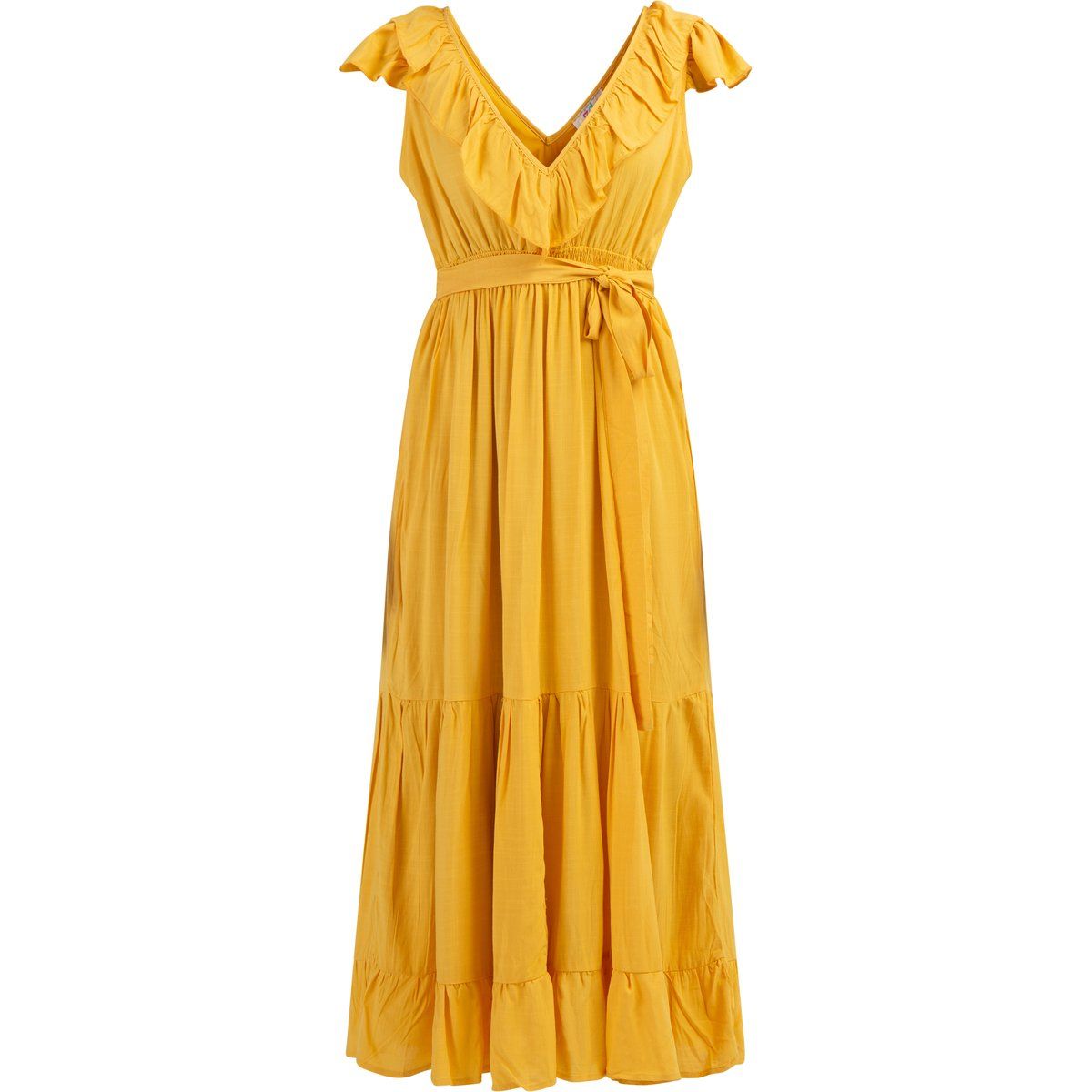 IZIA Maxikleid Damen gelb