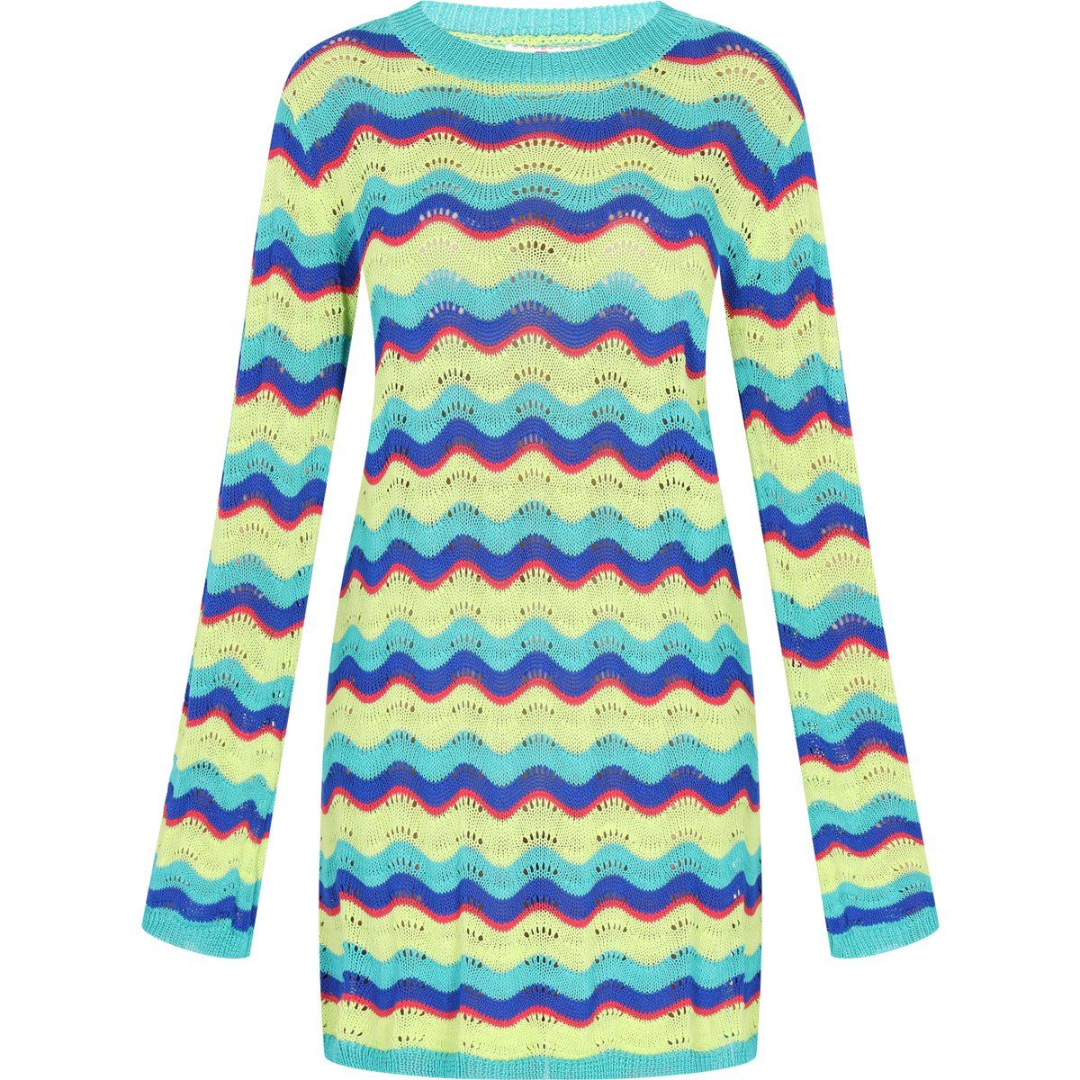 IZIA Kleid Frauen aqua mehrfarbig