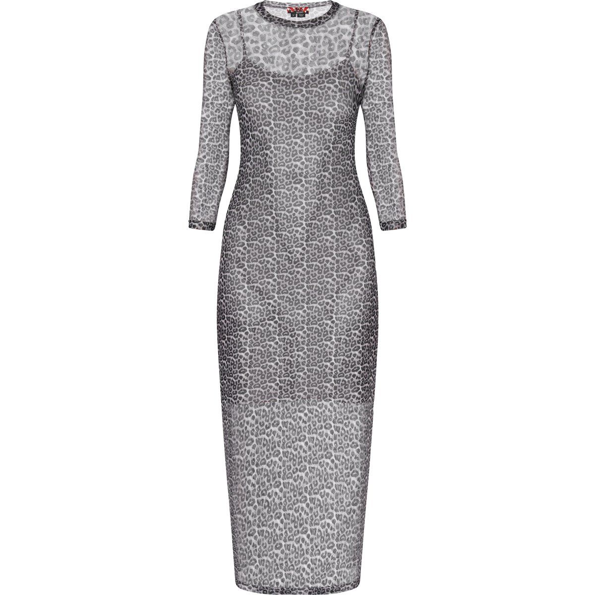 Mymo Kleid Frauen weiß-schwarz
