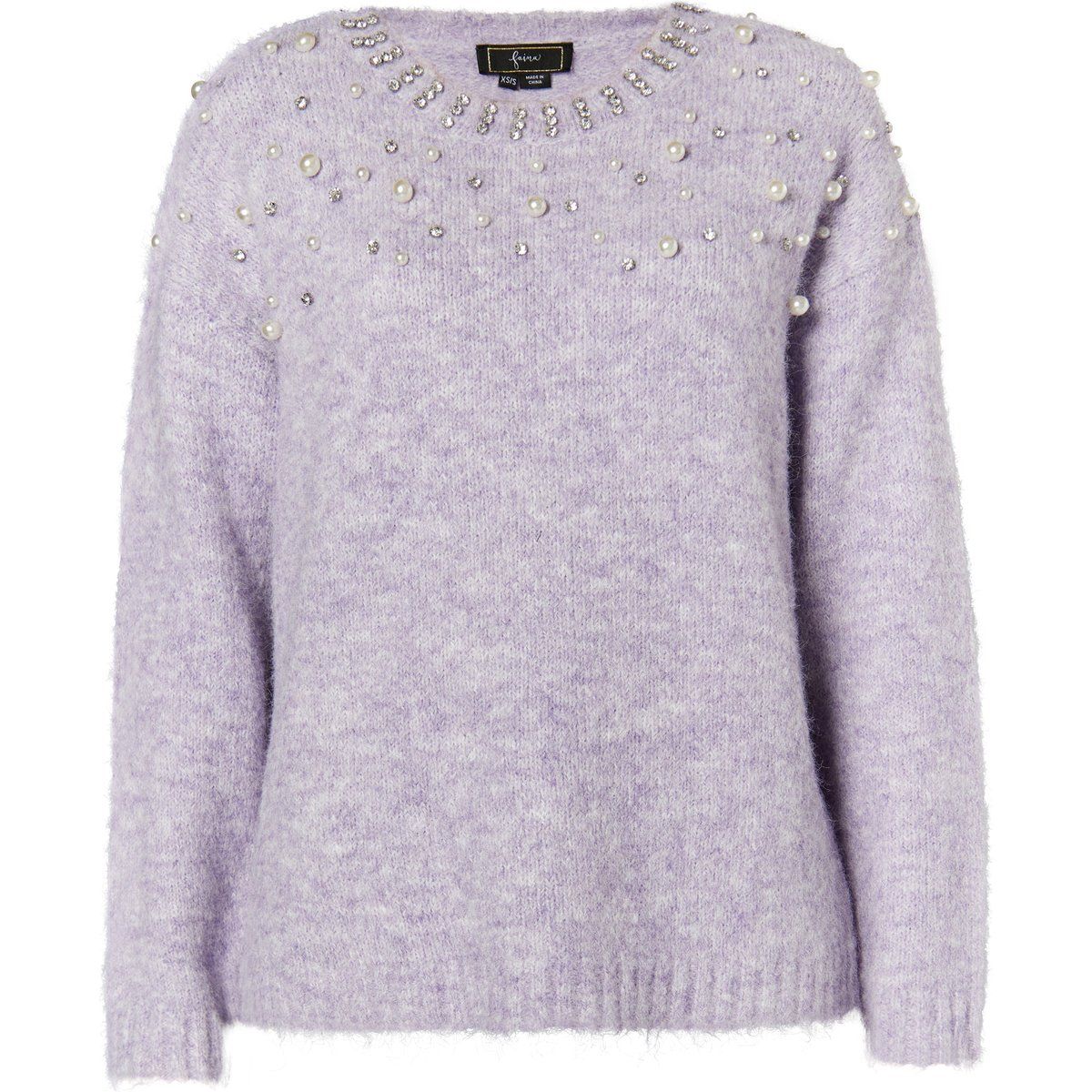 Faina Strickpullover Damen lila