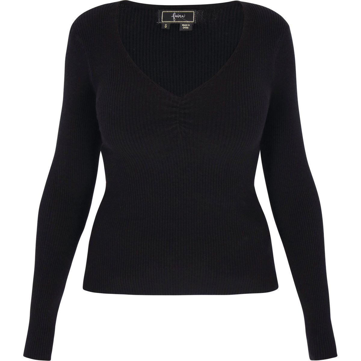 Faina Pullover Frauen Schwarz