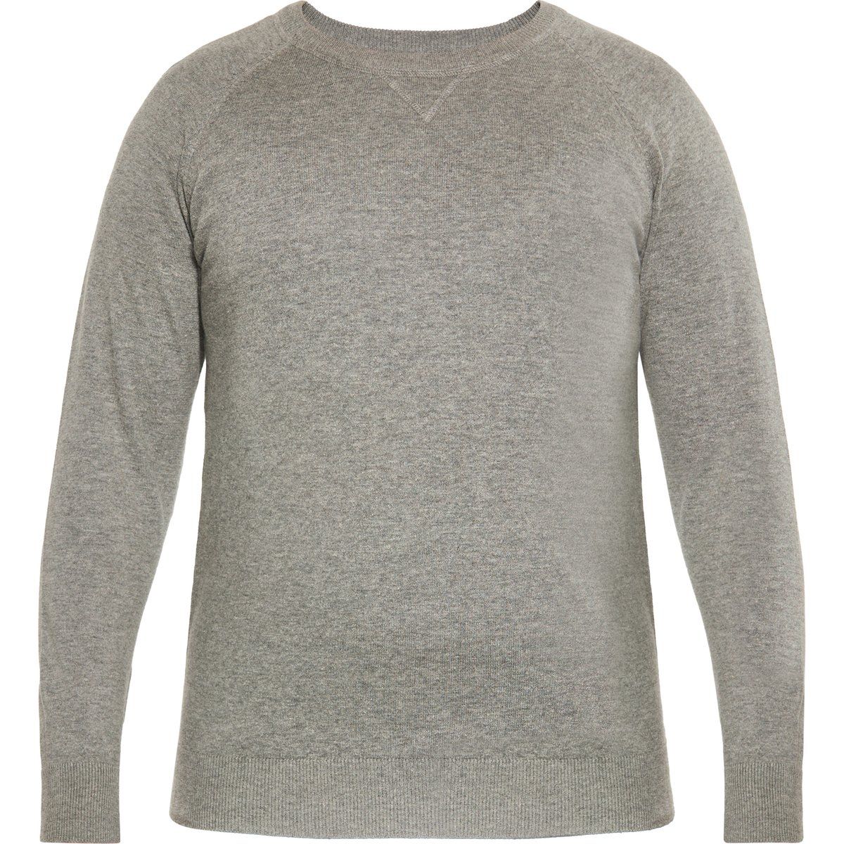 Klassischer Herrenpullover mit Rundhalsausschnitt