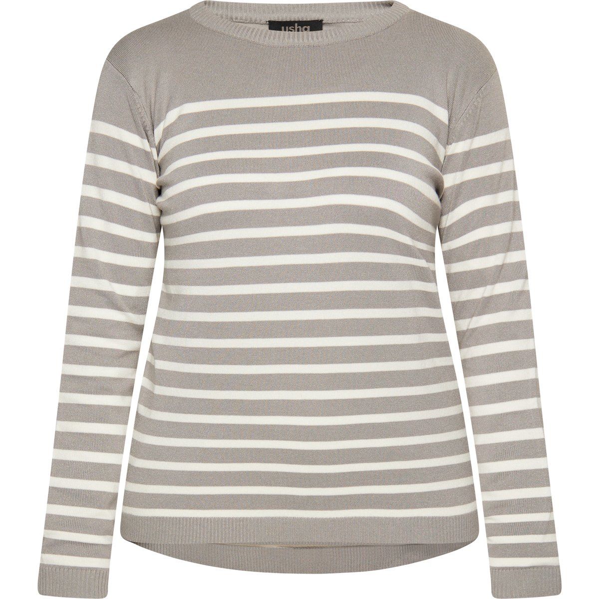 usha Strickpullover Damen grau-wollweiß
