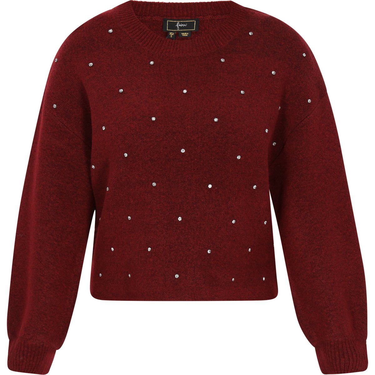 Faina Pullover Frauen Weinrot