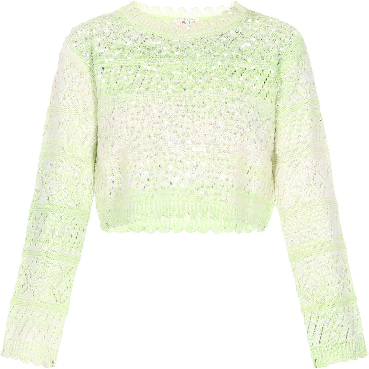 IZIA Pullover Frauen hellgrün mehrfarbig