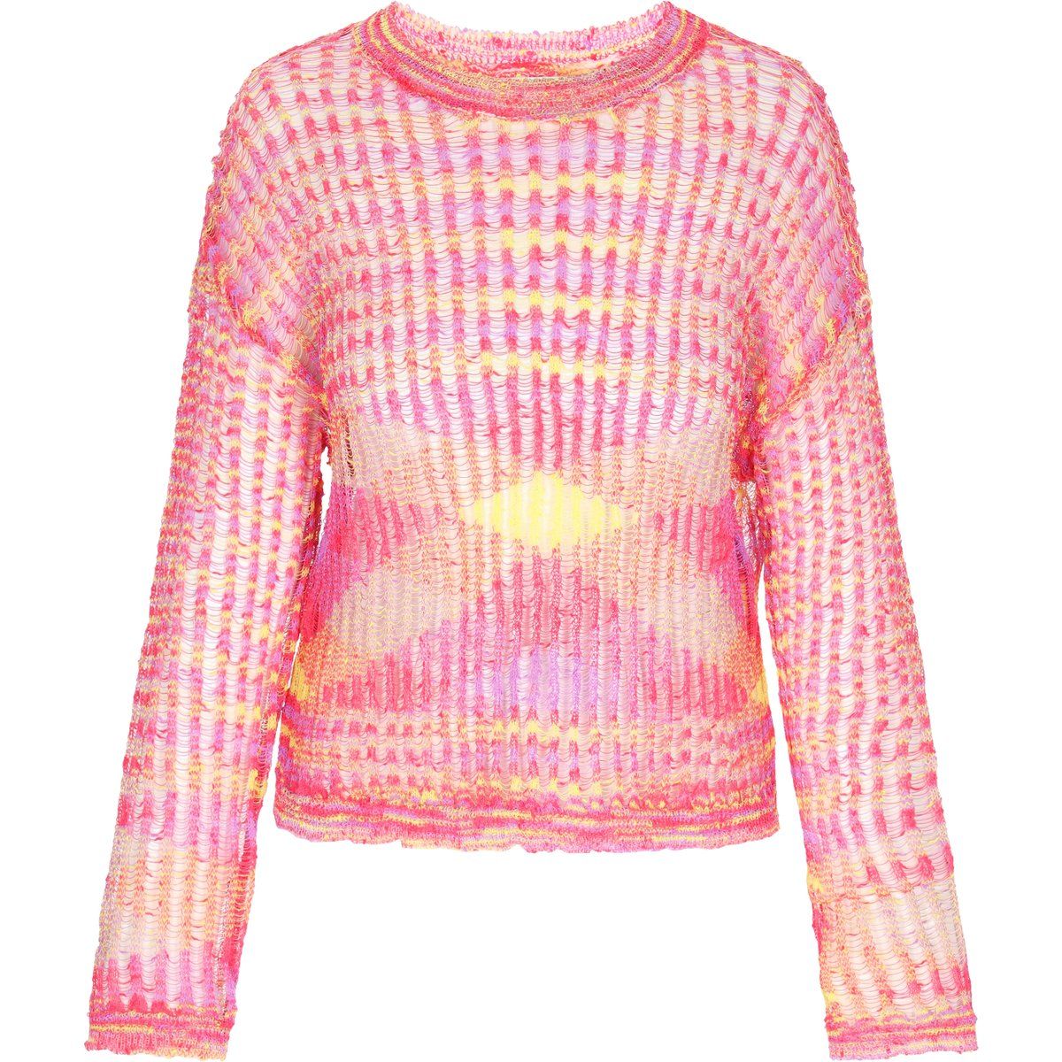 IZIA Pullover Frauen rosa mehrfarbig