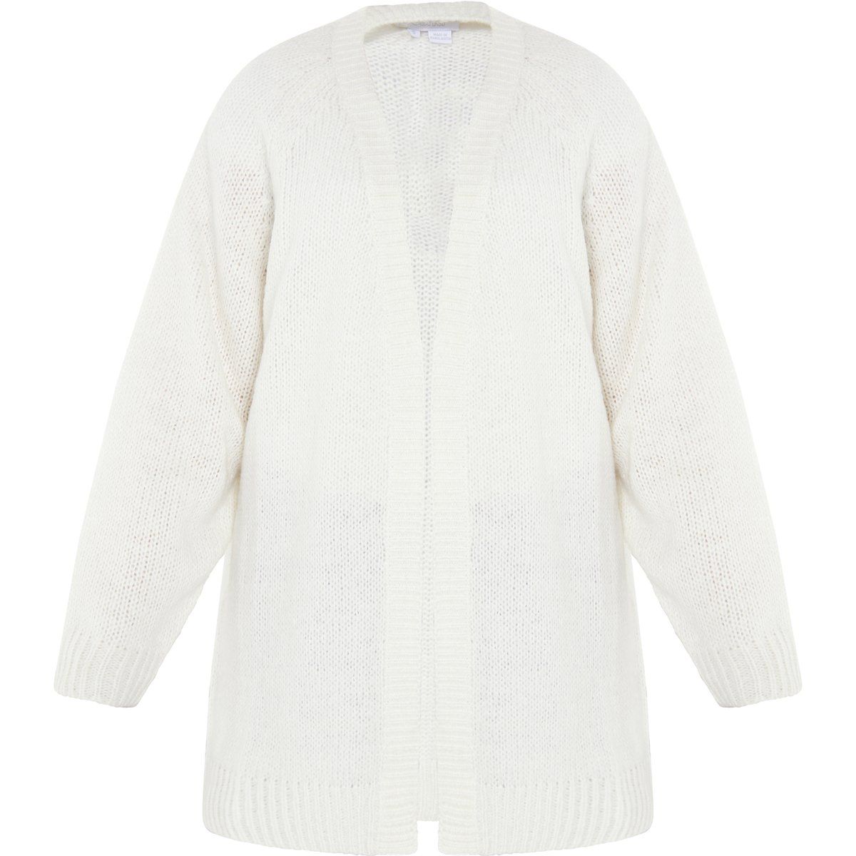 Lange Strickjacke ohne Verschluss