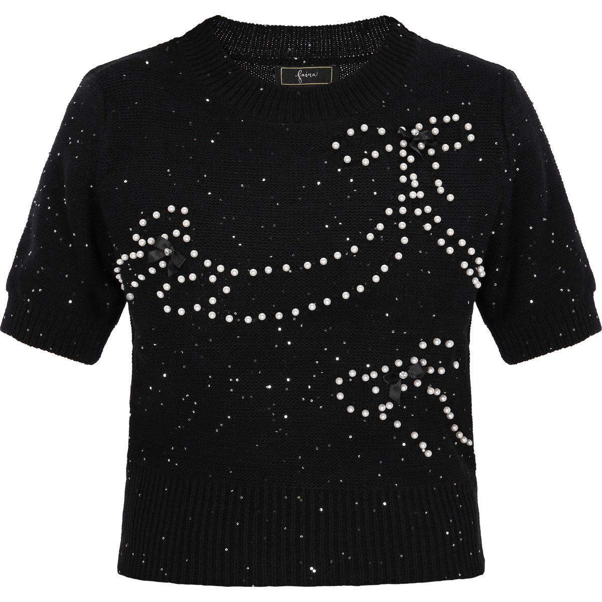 Faina Pullover Frauen Schwarz