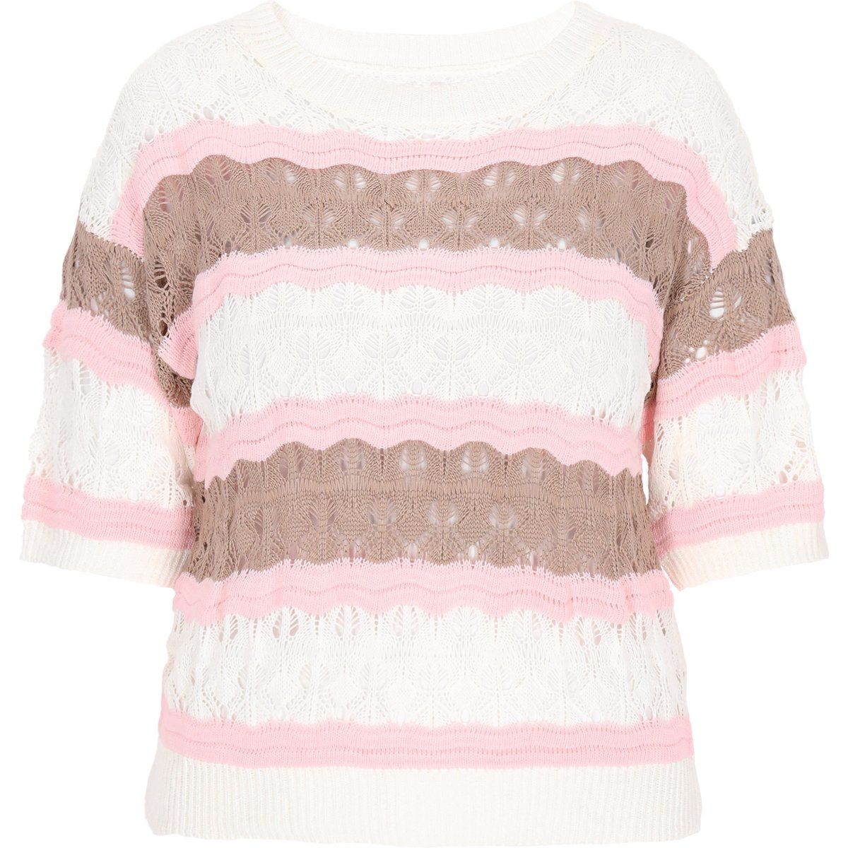 usha Pullover Frauen braunen Streifen