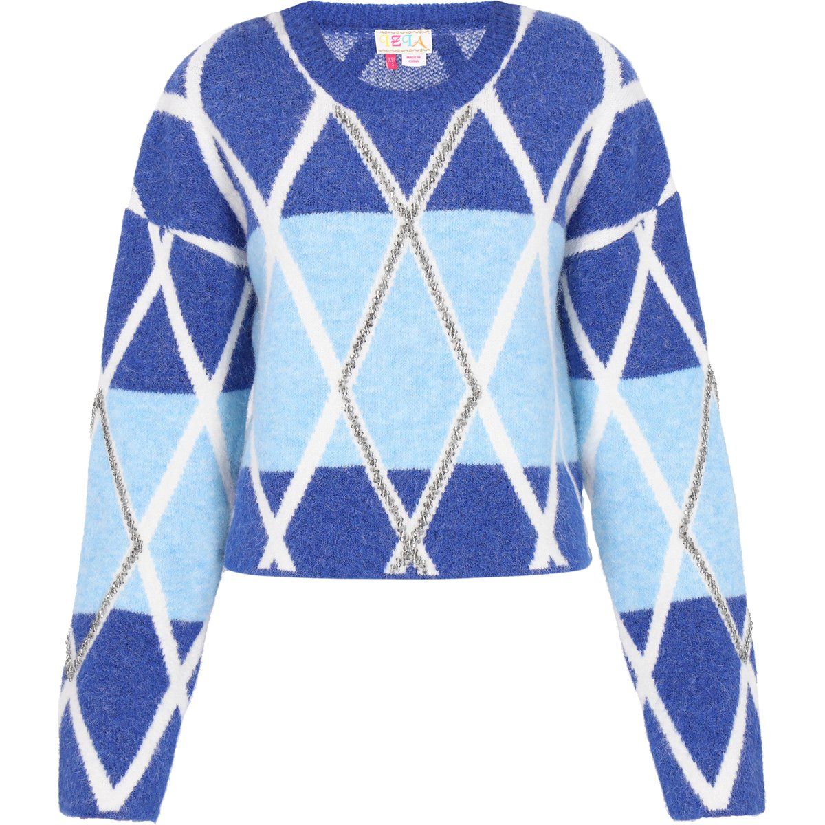 IZIA Pullover Frauen Marineblau Hellblau