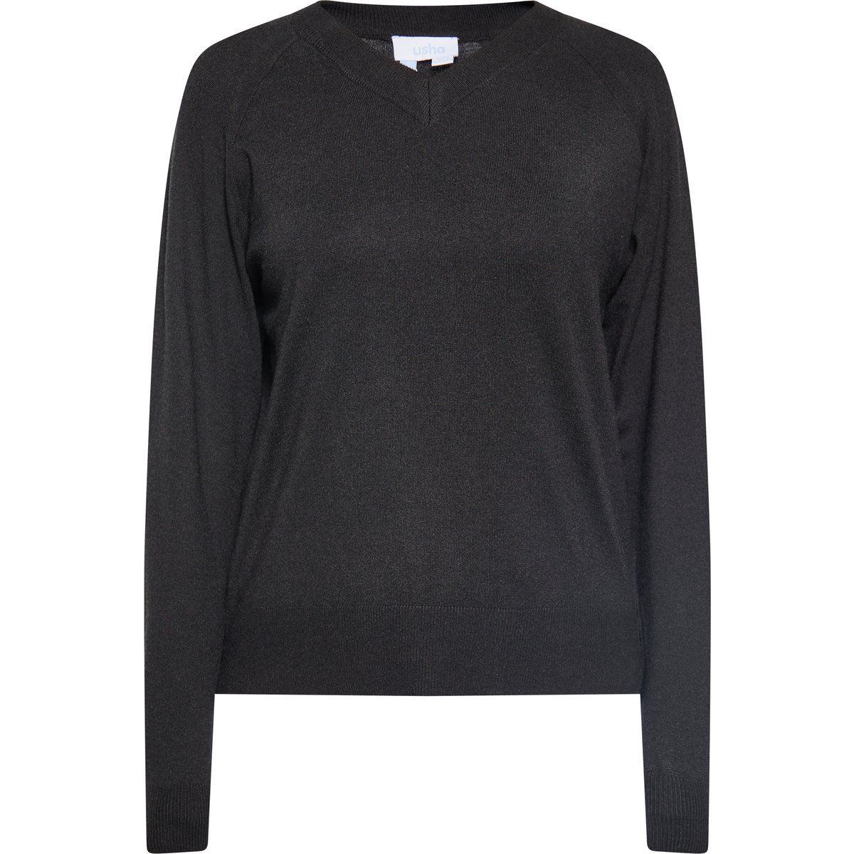 Damen Langarm V-Ausschnitt Pullover