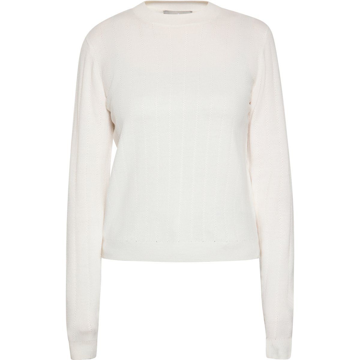 Klassischer Strickpullover mit Rundhalsausschnitt