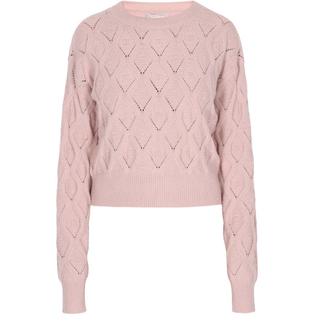 Strukturierter Strickpullover mit verkürztem Schnitt