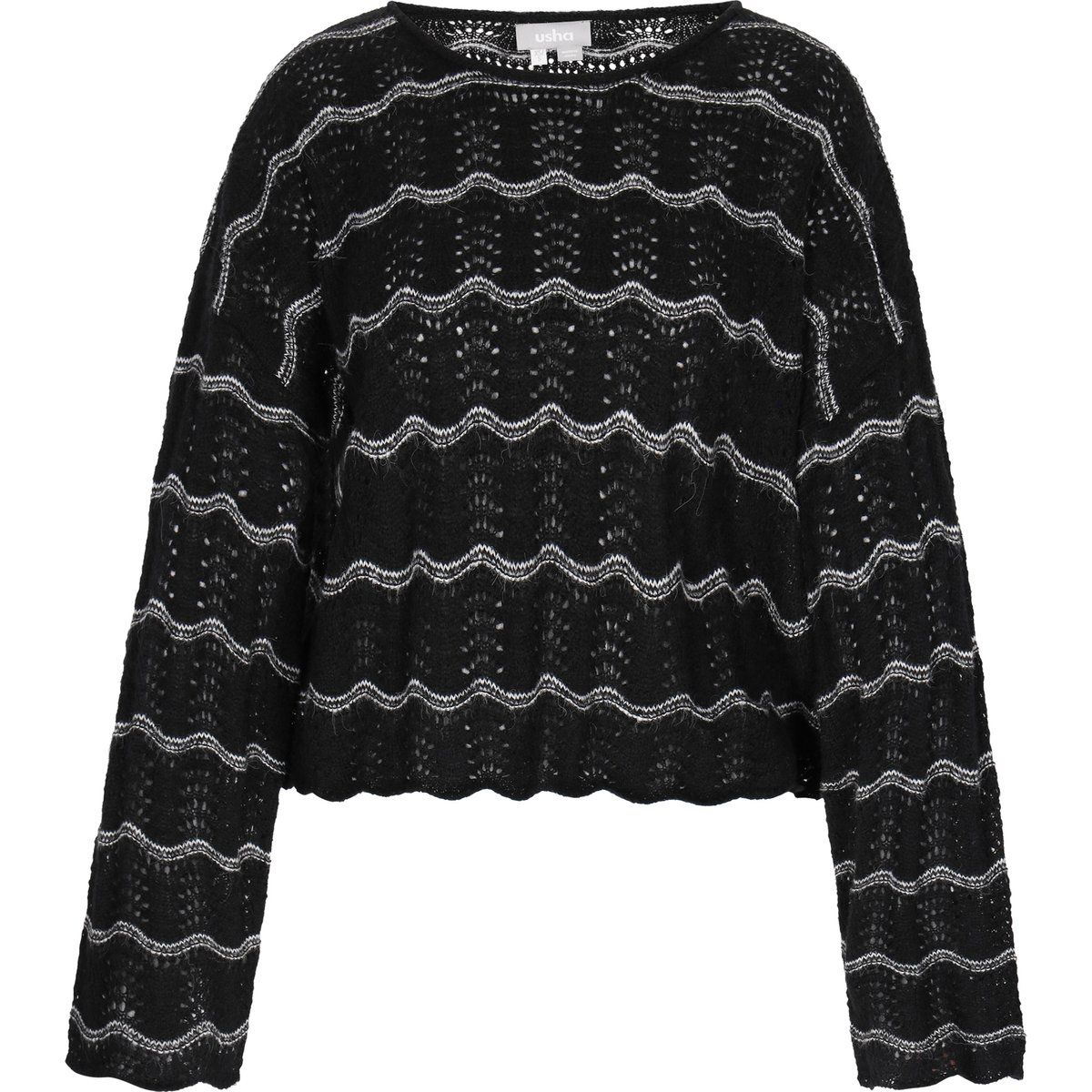 usha Pullover Frauen schwarz/offwhite