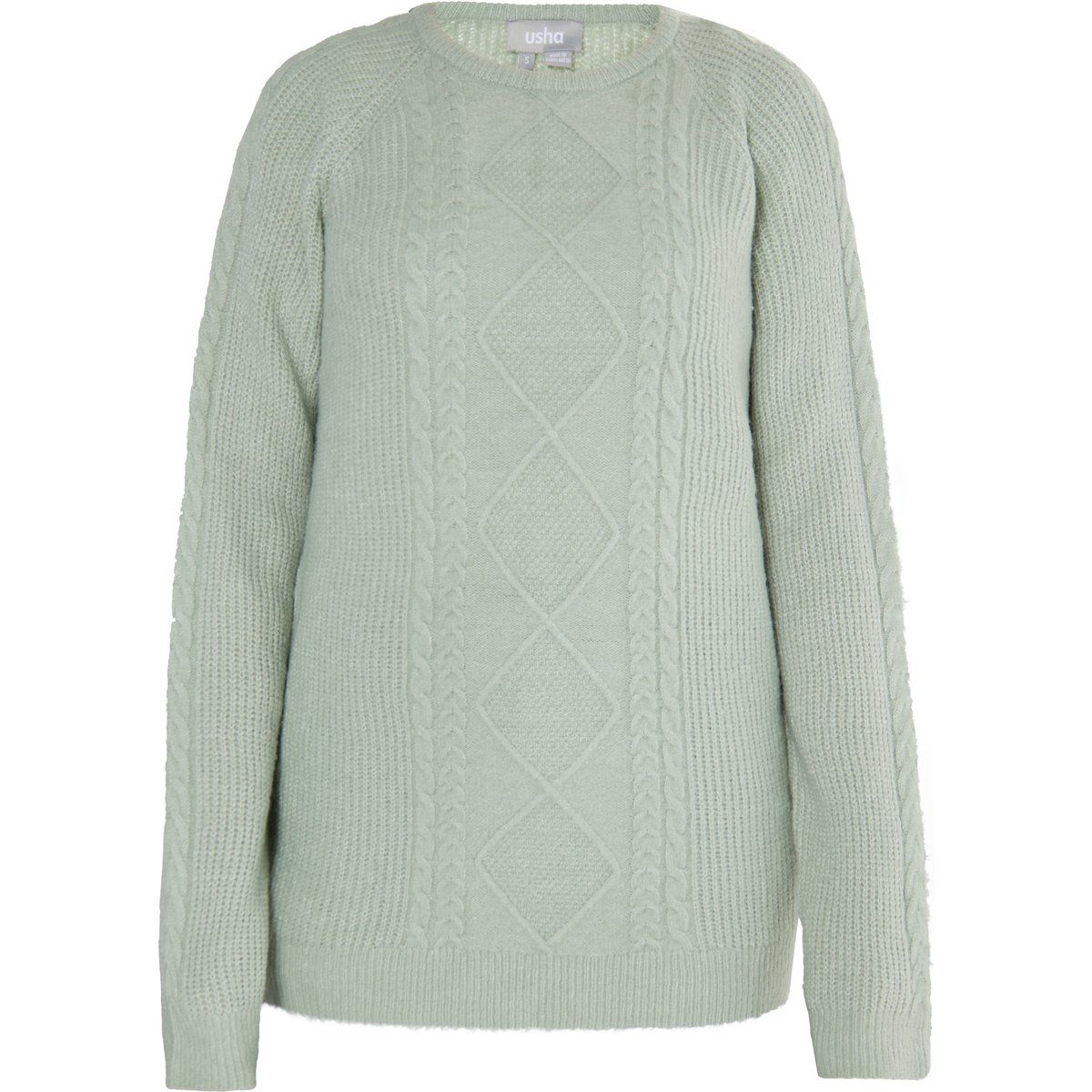 Damen Zopfstrick Pullover