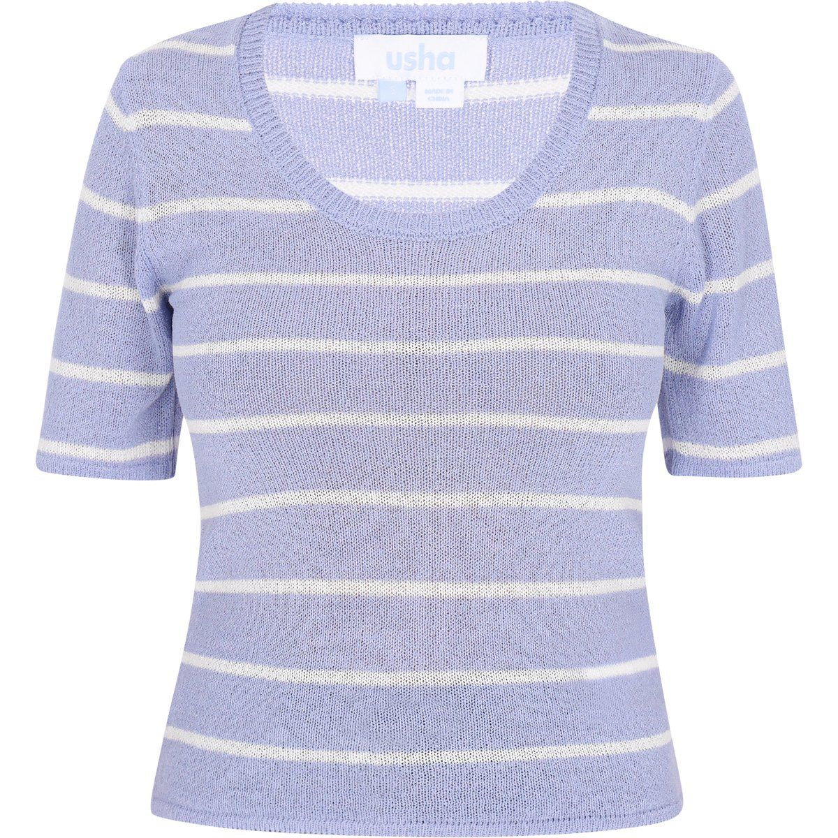 usha Pullover Frauen hellblau cremeweiß