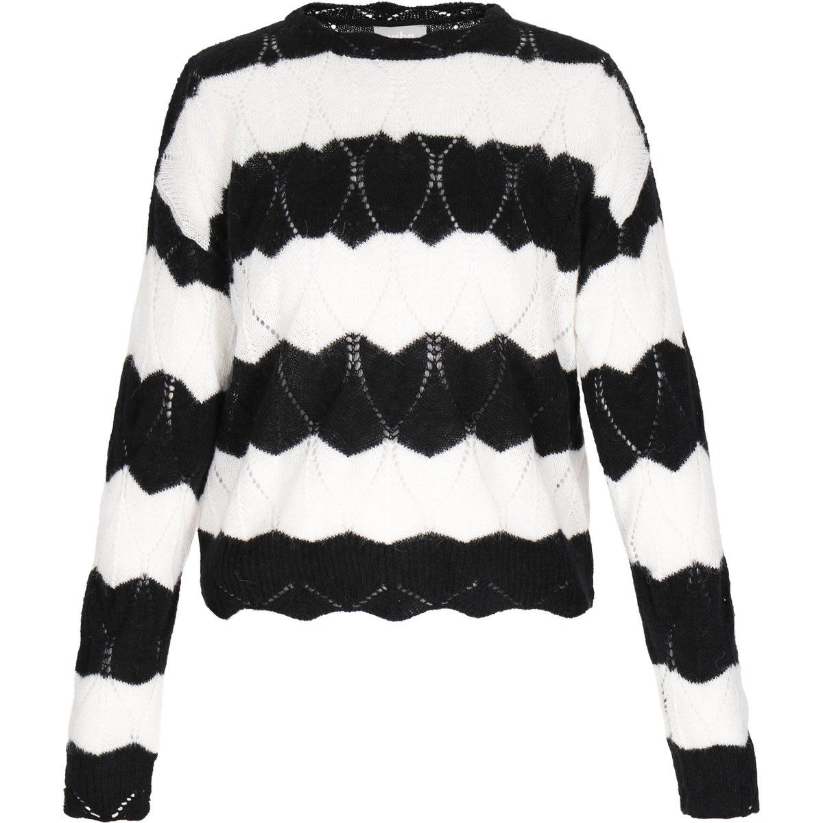 usha Pullover Frauen schwarz/offwhite