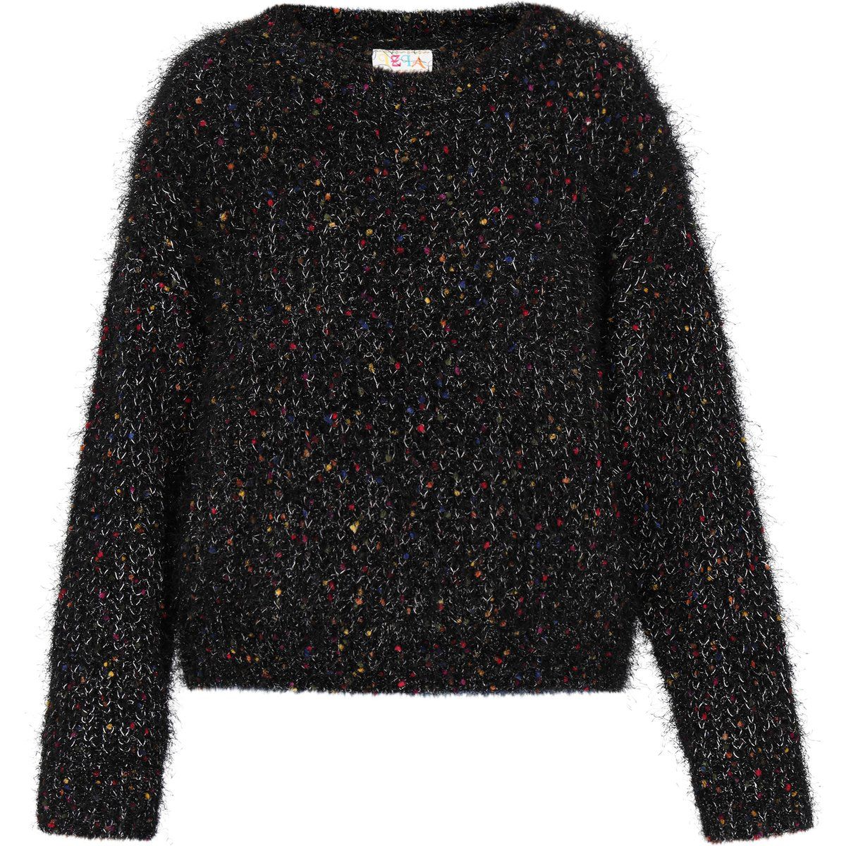 IZIA Pullover Frauen schwarz mehrfarbig