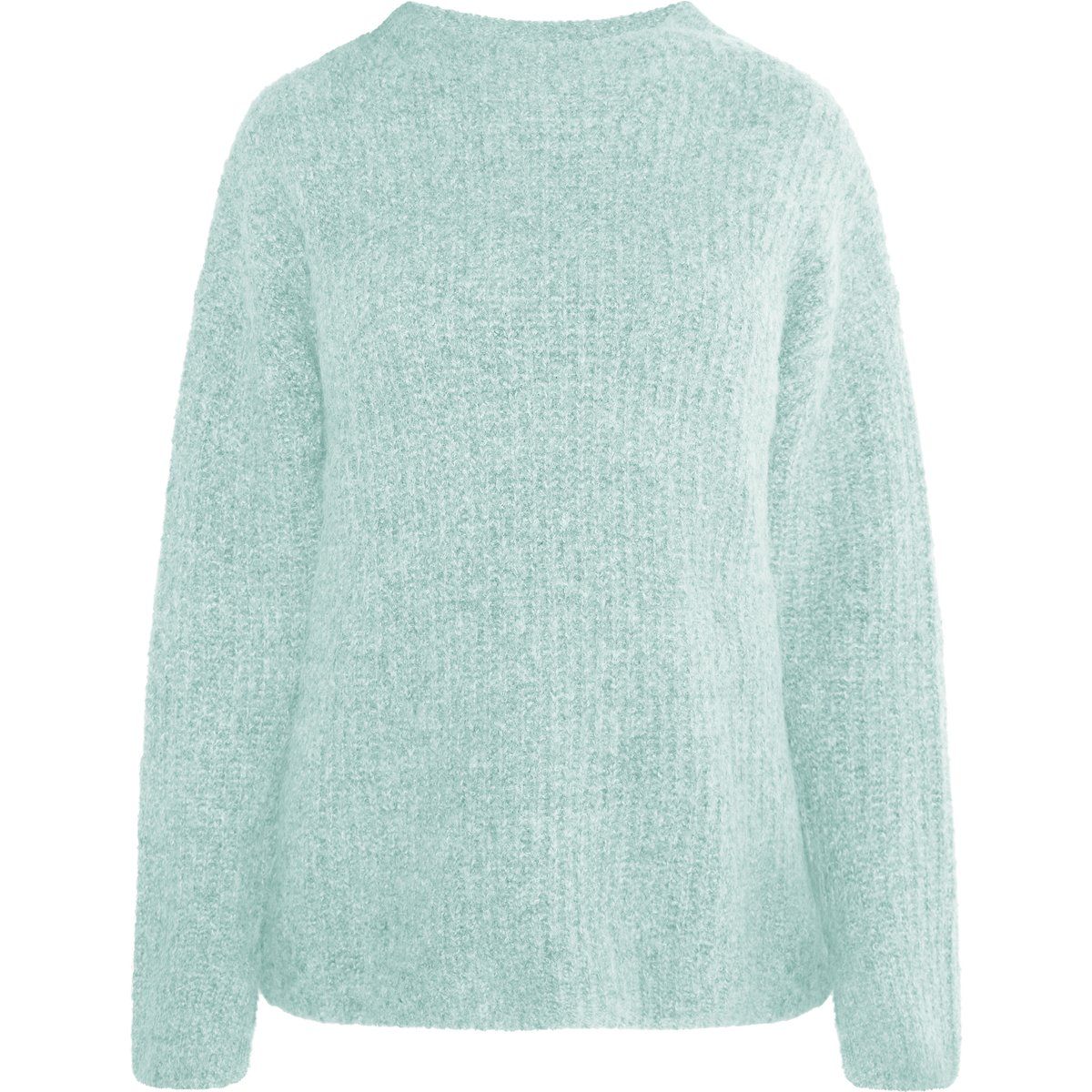 Oversized Strickpullover in Mint Melange