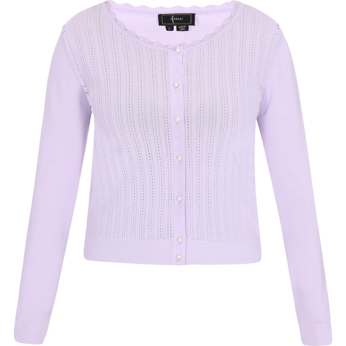 Faina Strickjacke Frauen Lavendel