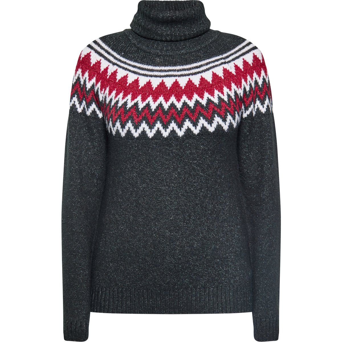 Festlicher Rollkragenpullover mit Muster