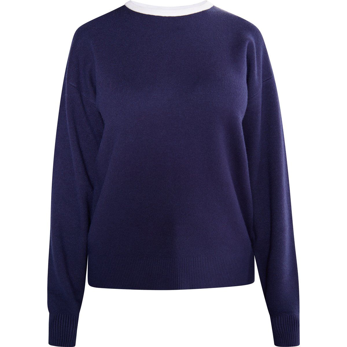 usha Strickpullover Damen marine weiss