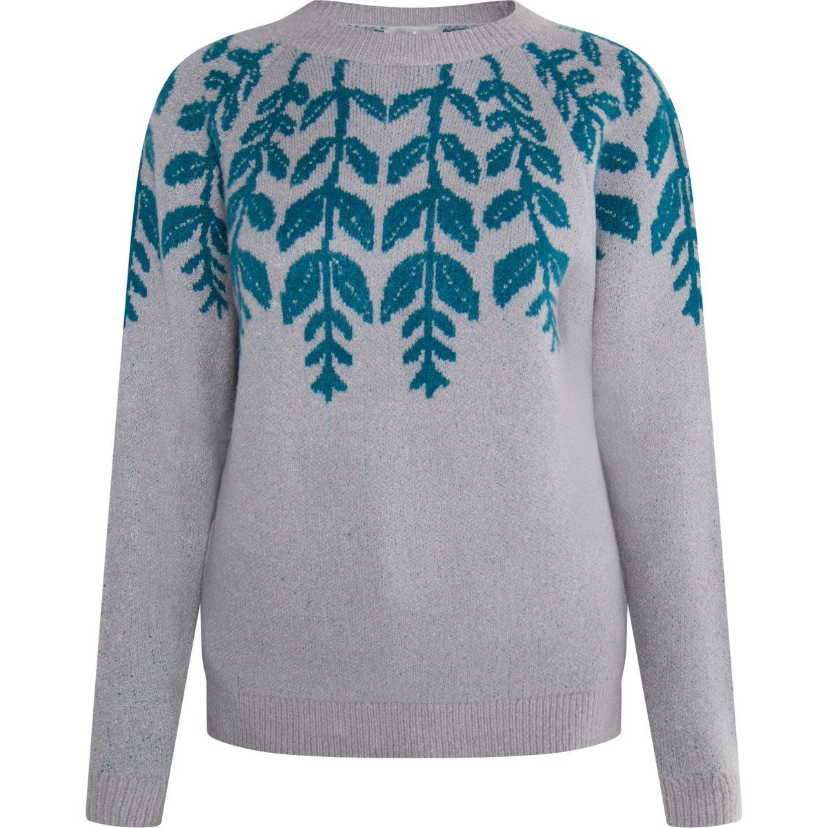 Floral Intarsia Strickpullover