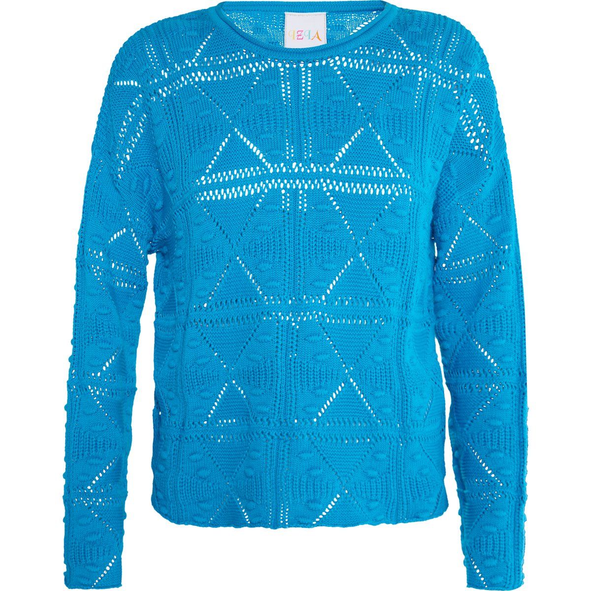 Offener Strickpullover aus Baumwolle
