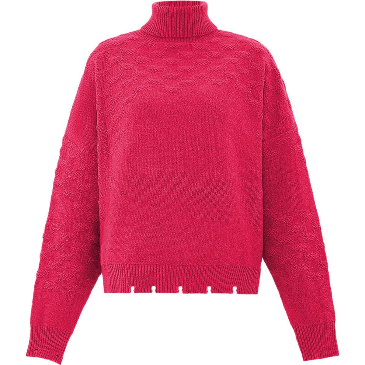 Faina Rollkragenpullover Damen Rosa