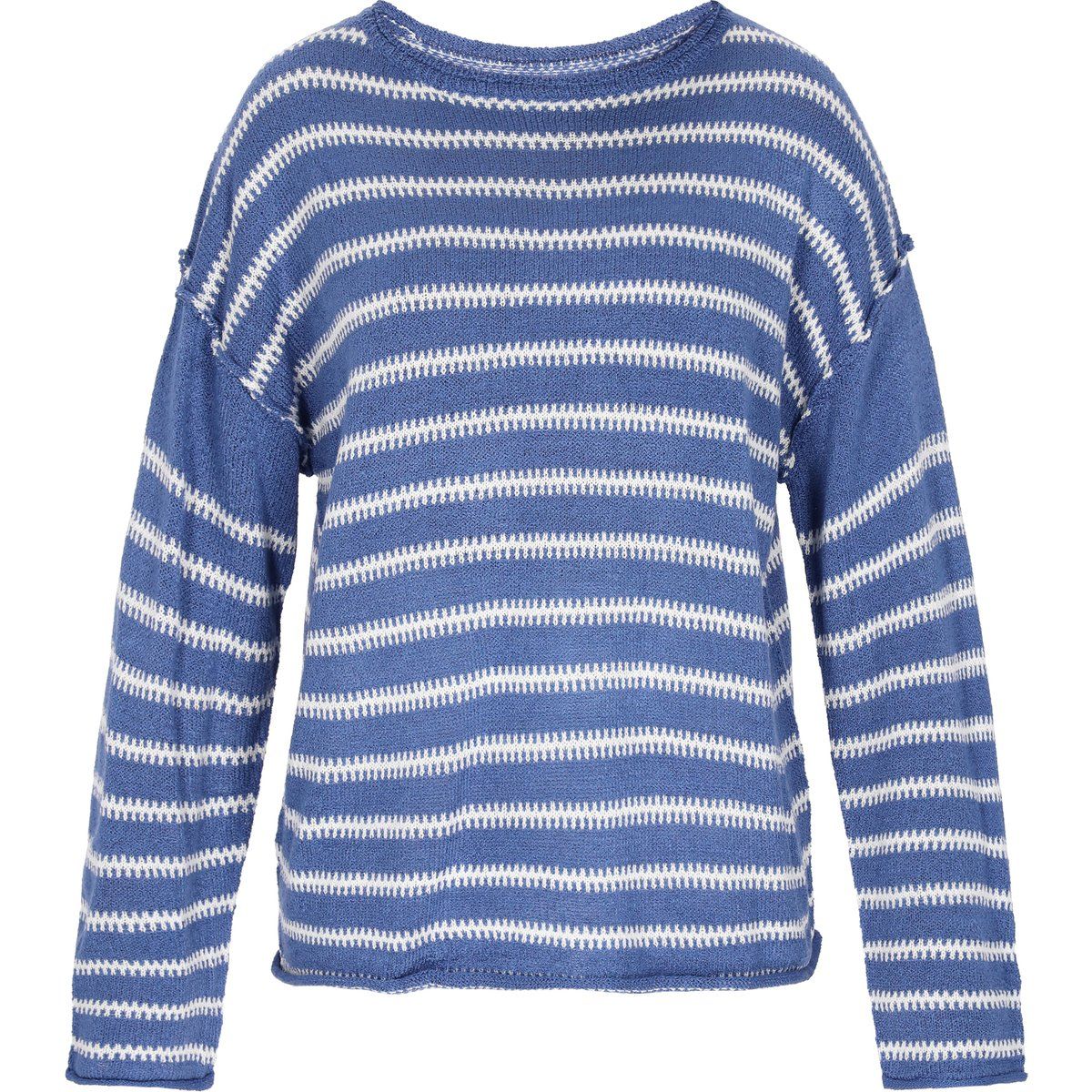 Faina Pullover Frauen blau weiß