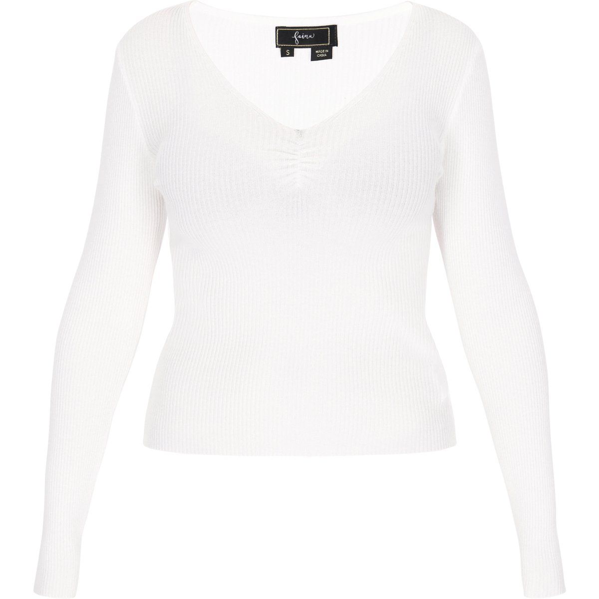 Faina Pullover Frauen cremefarben