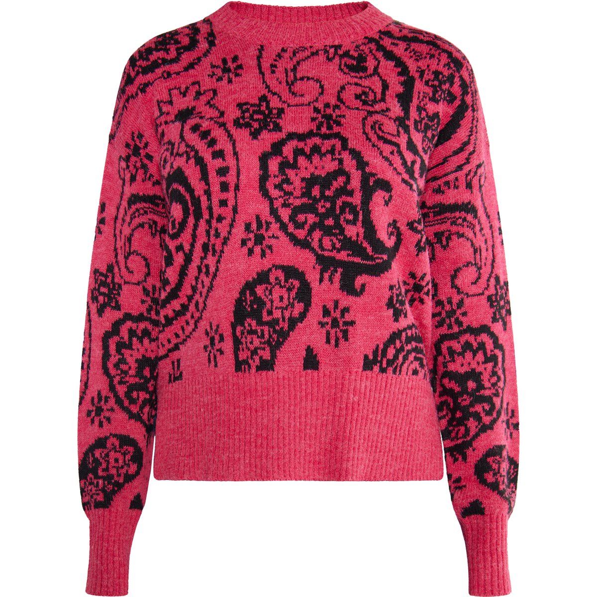 Paisley Jacquard Strickpullover