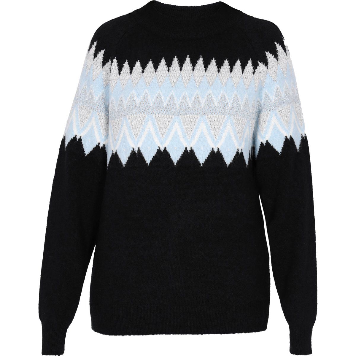 Norweger Muster Rundhals Strickpullover
