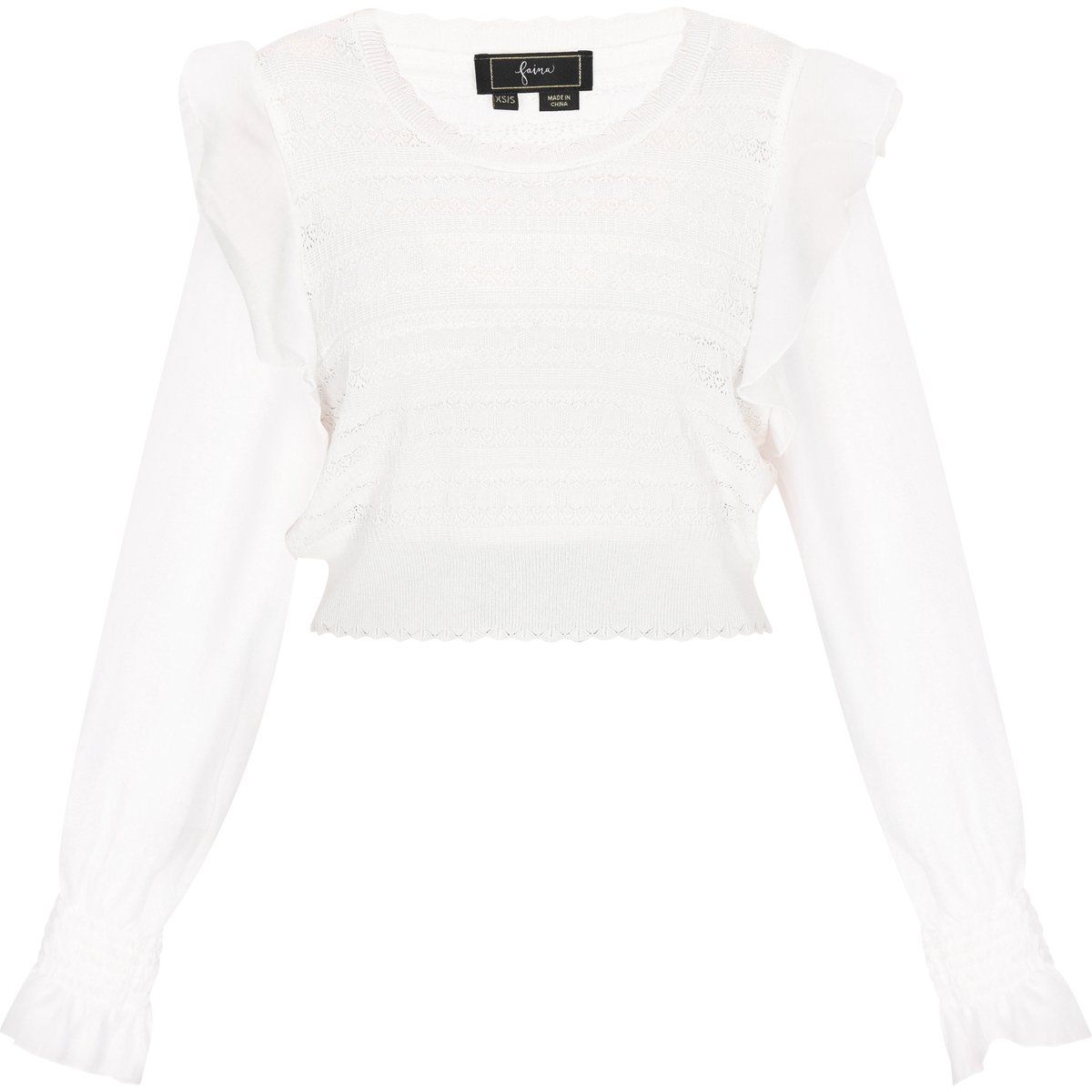 Faina Pullover Frauen cremefarben