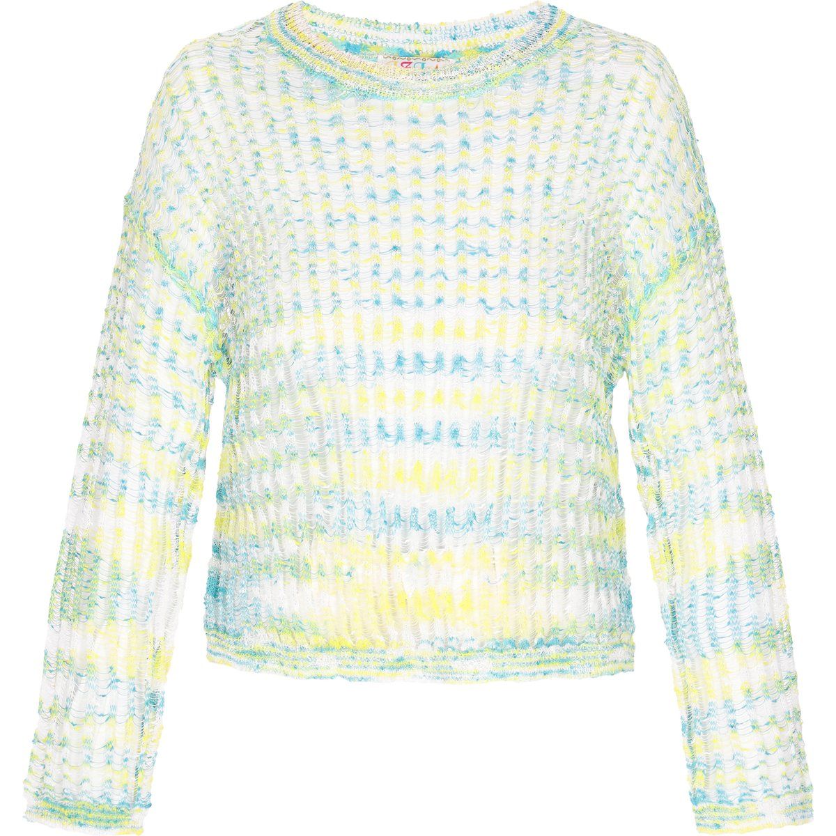 IZIA Pullover Frauen aqua mehrfarbig