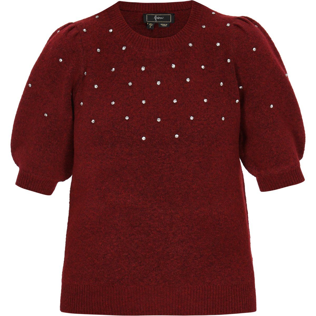 Faina Pullover Frauen Weinrot